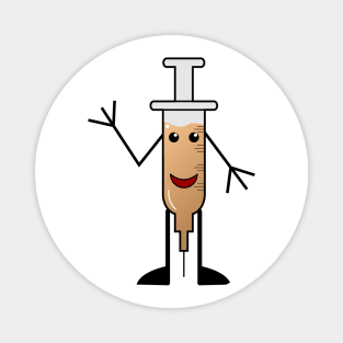 Syringe smile doodle vector Magnet